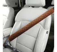 Extra Long Seatbelt Covers for Adults Kids Women & Men, Super Soft Car Seat Belt Strap Cushion for Sedan SUV Trucks, Shoulder Neck Chest Protector Pad, Auto Interior Accessories, 1pc, Brown, 65cm