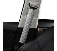 Extra Long Seatbelt Covers for Adults Kids Women & Men, Super Soft Car Seat Belt Strap Cushion for Sedan SUV Trucks, Shoulder Neck Chest Protector Pad, Auto Interior Accessories, 2pcs, Grey, 33cm