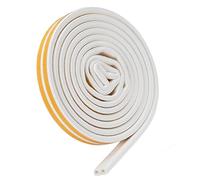 Extra Long Self Adhesive Rubber Seal Strip for Large Doors and Window Frames Easy DIY Installation White 9mm-Wide*6mm-Thick*6m-Long