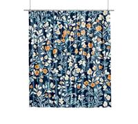 Extra Long Shower Curtain for Bathroom 200x180cm, Spring Flowers Curtains with Shower Curtain Hooks, Waterproof Quick-Drying Fabric Bathroom Curtains, Weighted Hem Easy Care for Tub Home Curtain G-57