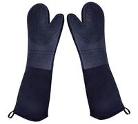 Extra Long Silicone Oven Mitts Heavy Duty Commercial Grade Oven Mitts Heat Resistant Bbq Gloves 2 Packextra Long Silicone Oven Mitts Heavy Duty Comme