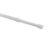 Extra Long Spring Loaded Tension Rod - 154-275cm - White - Metal - 13mm Diameter - For Voiles & Net Curtains