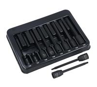 Extra Long Torx Star Impacted Impact Bit Sockets T25 - T60 110mm 8pc Set