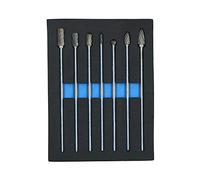 Extra Long Tungsten Carbide Burr Rotary Files Rust Remover Polishing Porting 7pc
