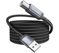 Extra Long USB 2.0 Printer Cable 4M, USB Type A Male to B Male Scanner Cord High Speed Compatible with HP, Canon, Dell, Epson, Lexmark, Audio Interface, Midi Keyboard and More