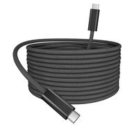 Extra Long USB-C to USB C Cable 5M PD 60W Type C to Type C Cable Quick Charge Compatible with iPhone 15,MacBook Air/Pro, iPad Pro 2020, Samsung Galaxy S22/S21 S21+ S20 Note 20/10,Black