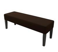 Extra Long Waterproof Bench Cover 63-74" - Elastic Non-Slip Dining Slipcover, Washable Seat Protector for Outdoor Benches, Dark Coffee Color, Durable Fur Protection