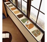 Extra Long Waterproof Door Sill Mat Slip-Resistant & Dust-Proof Cushion Customizable Cuttable for Narrow Doorways - 30x80cm Ideal for Home & Office Use