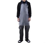 Extra Long Waterproof PVC Apron Transparent and Oilproof for Kitchen, Housework, and Food Handling Activities (110 * 65cm)