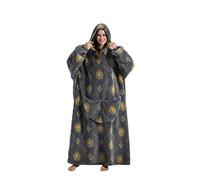 Extra Long Wearable Blanket Hoodie, Oversized Blanket Sweatshirt for Women and Men, Super Warm and Cozy Giant Hooded Blanket with Thick Flannel Material, Giant Pocket