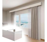 Extra Long White Wall Mount Valance 2m/6.6ft Detive Cornice Box Panel Roller Blind Divider Baffle No Track Included Ideal for Home Decor and Window Treatments