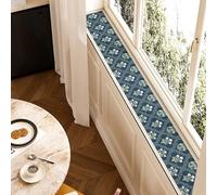 Extra Long Window Sill Mat Runner with Geometric Pattern, Absorbent Windowsill Pads for Kitchen Balcony, Decorative Window Ledge Protection Cover(Style B,94x10in/239x25cm)
