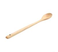 Extra Long Wooden Spoon for For stirring Boiling and Mixing in Deep Vessels Safe for Nonstick Cast Iron and Enameled Cookware Surfaces (Khaki)