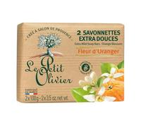 Extra Mild Soap - Orange Blossom by Le Petit Olivier for Unisex - 2 x 3.5 oz Soap