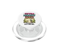 Extra Moody Frog Let Me Be Funny Cute Attitude Art Design PopSockets PopGrip for MagSafe