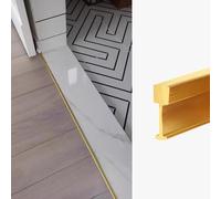 Extra Narrow Brass Gap Joining Strip, T-Shape Transition Trim for Wood to Tile Floors, Doorway Threshold Cover