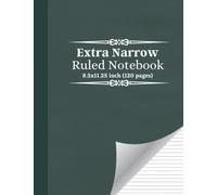 Extra Narrow Ruled Notebook: A4 Thin Lined Extra Narrow Notebook And Journal Notepad With Extra Close Lines To Make Writing Easier For Anyone With Tiny Writing Vol 9 (120 pages)