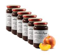 extra organic San Benedetto peaches Jams - Italian artisan product (6 jars 380 grams)