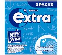 Extra Peppermint Flavour Sugar Free Chewing Gum Single Pocket Pack, 37.8g