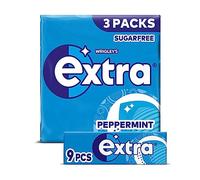 Extra Peppermint Sugarfree Chewing Gum, Pack 3 x 9 Pieces