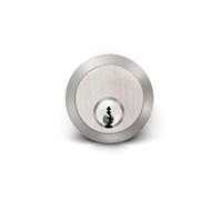 Extra Plus Rim Cylinder Door Lock Barrel Brass and Nickel Finish Replacement with Keys for Night Latch Wooden Metal Security Doors Home Office Use (Nickel)
