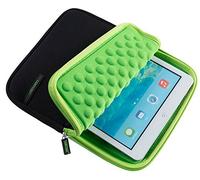 Extra Pocket Zip Neoprene Shock Proof Sleeve Carrying Case for 10.1 Inch Android Tablet Samsung Galaxy Tab A7 10.4 Teclast M40 iPad (2021) 10.2 iPad Air 4 10.9 Microsoft Surface Go 3 10.5 (Green)