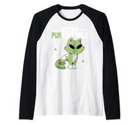 Extra Purrestrials Alien Celestial Cat Lover Outer Space UFO Raglan Baseball Tee