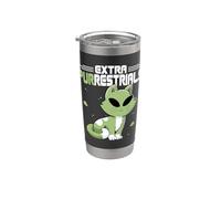 Extra Purrestrials Alien Celestial Cat Lover Outer Space UFO Stainless Steel Insulated Tumbler