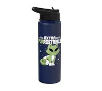 Extra Purrestrials Alien Celestial Cat Lover Outer Space UFO Stainless Steel Insulated Water Bottle
