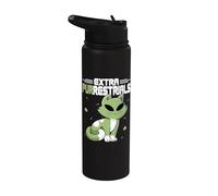 Extra Purrestrials Alien Celestial Cat Lover Outer Space UFO Stainless Steel Insulated Water Bottle