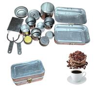 Extra Rare Collectors Camping Coffee Kit, Vintage Nostalgia Camping Pour Over Kit, Portable Mini Travel Maker Set for Campings-Outdoor Adventures Coffee Lovers Collector