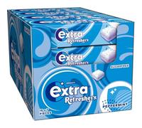 Extra Refreshers Peppermint Sugarfree Chewing Gum Handy Box 16 X 7 Pieces