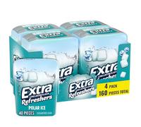 Extra Refreshers, Polar Ice Chewing Gum, 40 Count,Pack of 4