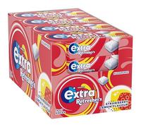 Extra Refreshers Strawberry Lemon Sugarfree Chewing Gum Handy Box 7pcs (1x16x24 Packs)