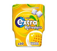 Extra Refreshers Tropical Sugarfree Gum Bottle 30 Pieces 67g