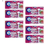 Extra Refreshers Watermelon Raspberry Chewing Gum 7 Pieces Box 19g (8x Packs)