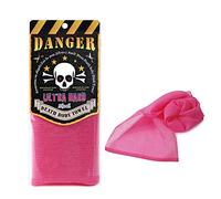 Extra Rough, Exfoliating Washcloth [Made in Japan] Exfoliating Towel Special texture makes Fluffy Foam lather, Back Scrubber, Dead Skin Cell Remover [Loofah for Women and Men] (Pink)