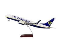 Extra Ryanair Boeing 737-800 LED Aircraft Model Plane - 1/85 Scale