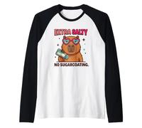 Extra Salty Capybara No Sugarcoating Funny Attitude Design Raglan Baseball Tee