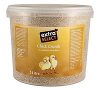 Extra Select Chick Crumbs Complete Chick Feed Tub, 5 Litre, Packaging may vary