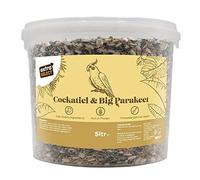 Extra Select Cockatiel & Big Parakeet Food: Complete High-Protein Bird Seed Mix for Indoor Birds - 5 Litre Bucket