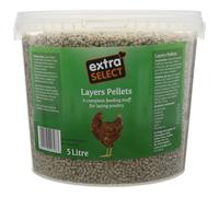 Extra Select Complete Layers Pellets Poultry Feed Tub, 5 Litre