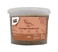 Extra Select Foreign Finch Seed Mix: Three-Seed Mix for Tropical Finches, Compoud Small Bird Food - 3 Litre Bucket