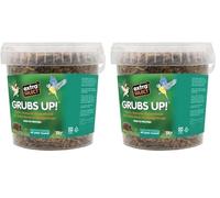 Extra Select Grubs Up - Black Soldier Fly Larvae For Wild Birds and Hedgehogs 1ltr (Pack of 2)