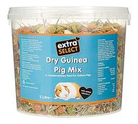 Extra Select Guinea Pig Food - Dry Muesli Mix with Concentrate Pellets, Flaked Maize, Grass Hay, Pea Flakes for Guinea Pigs with Vitamin C- Small Pet Feed - 5 Litre Tub