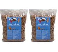 Extra Select Koi Sticks - Koi Food Pond Sticks, Complete Pond Fish Food for Garden Pond Ornamental Fish to Promote Vibrant Colour & Healthy Nutrition - 500g Bag (Pack of 2)