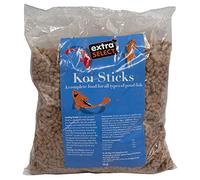 Extra Select Koi Sticks - Koi Food Pond Sticks, Complete Pond Fish Food for Garden Pond Ornamental Fish to promote Vibrant Colour & Healthy Nutrition - 1kg Bag