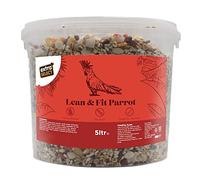 Extra Select Lean & Fit Parrot Food Bucket - Low-Fat, Nut-Free, Sunflower-Free Complete Parrot Seed Mix - 5 Litre