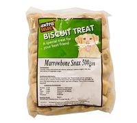 Extra Select Marrowbone Rolls - Crunchy Dog Biscuits & Snacks with Meaty Center - Marrow Bone Puppy Treats & Bedtime Biscuits for Dogs - 500 g