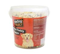 Extra Select Mini Teddy Bear Shaped Natural Dog Treat Biscuits in a 1ltr Bucket (approx 310 biscuits)